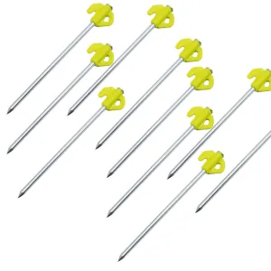 20 x Titan Glow in the Dark Ground Rock Pegs 20cm 8"