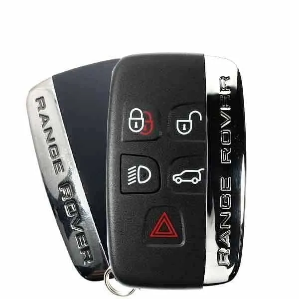 2010 - 2020 Land Rover Range Rover Key Evoque Sport / 5-Button Smart Key / PN:  BJ32-15K601-AB / KOBJTF10A (OEM Refurb)