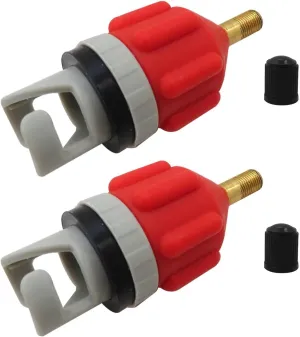2025 NEW 2Pcs Inflatable Boat SUP Pump Adapter, Premium Conventional Air Adapter, Sturdy SUP Air Adapter, Inflation and Strong Sealing SUP Pump Adapter, for Inflatable Boat, Paddleboard, Kayak, Orange