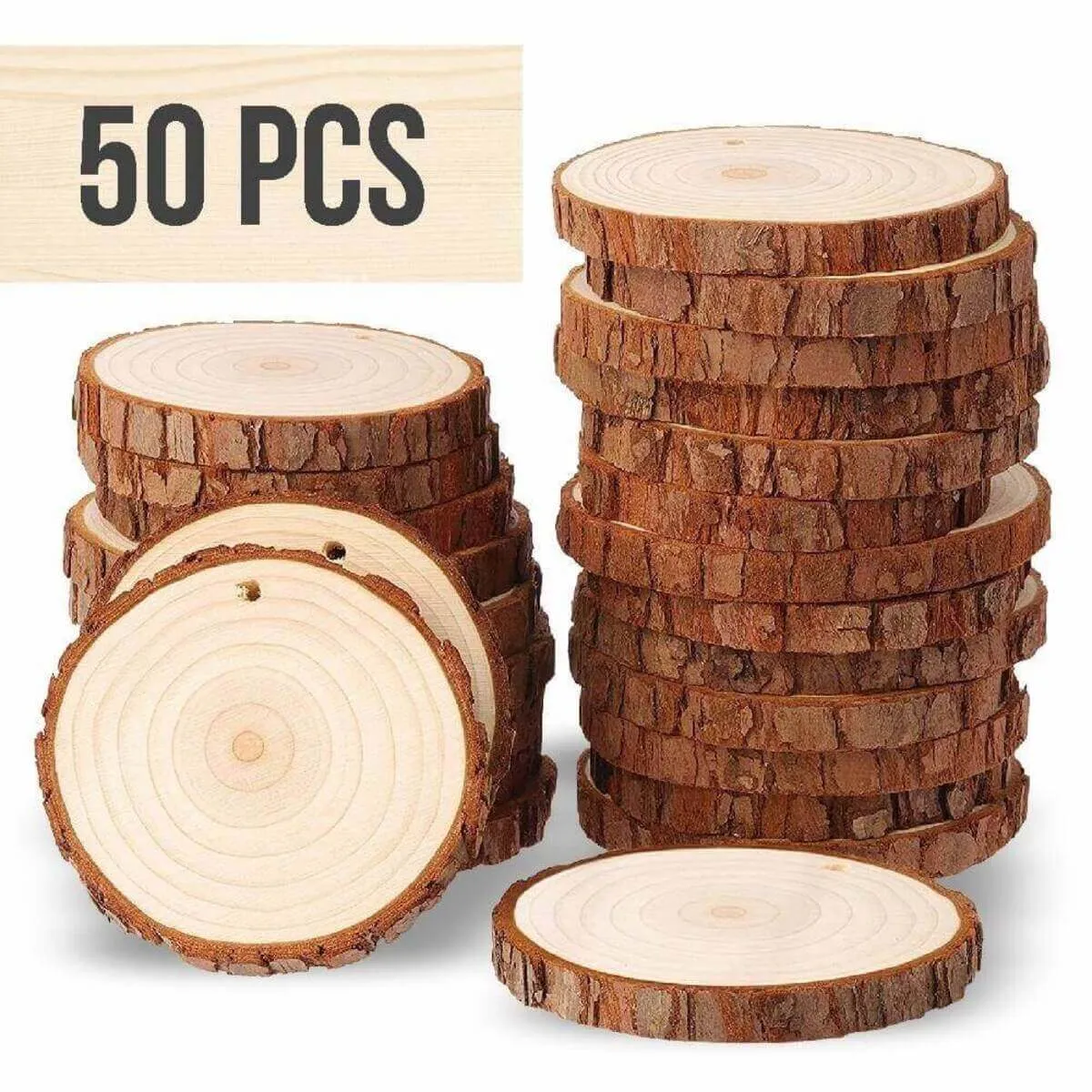 30 Fine paint markers for wood   50 Wood Slices (only US)