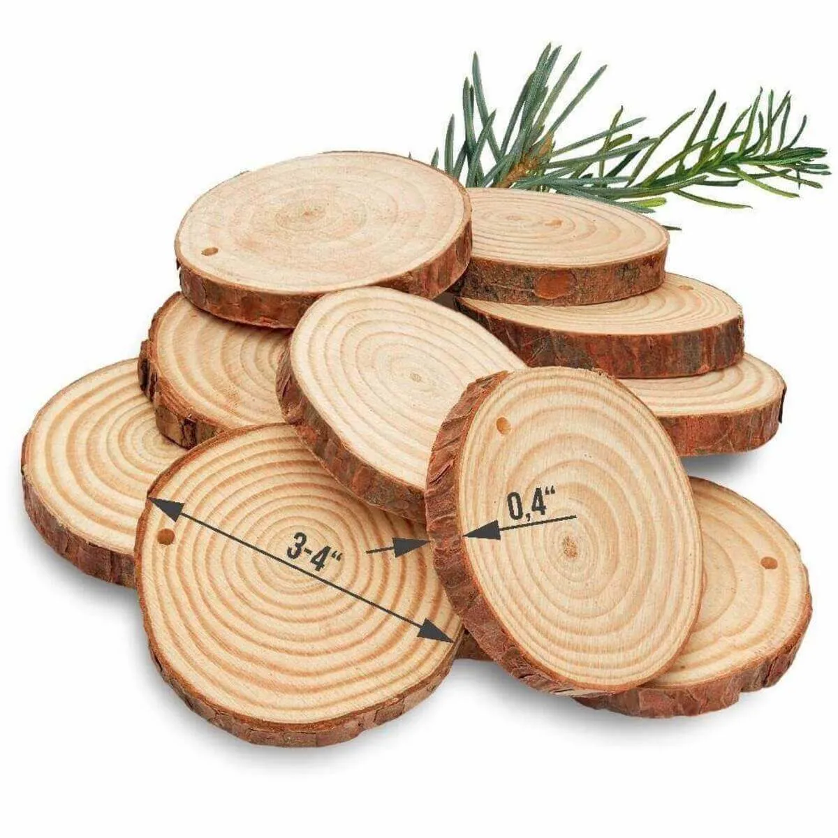 30 Fine paint markers for wood   50 Wood Slices (only US)