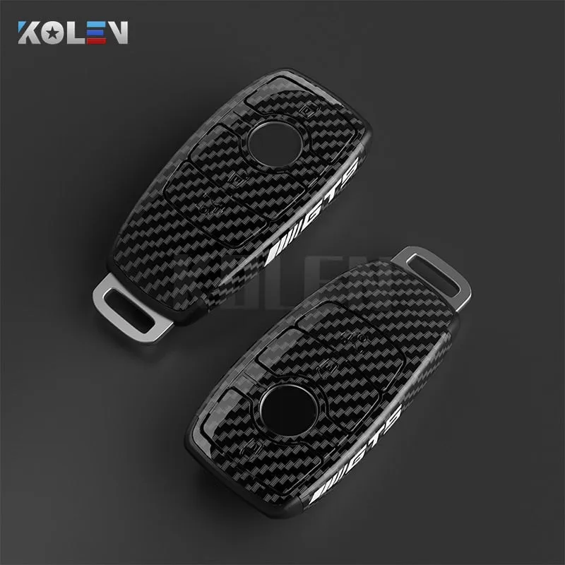 ABS Carbon Fiber Car Key Case Cover Shell Fob For Mercedes Benz A B C E S Class W204 W205 W212 W213 W176 GLC CLA AMG W177