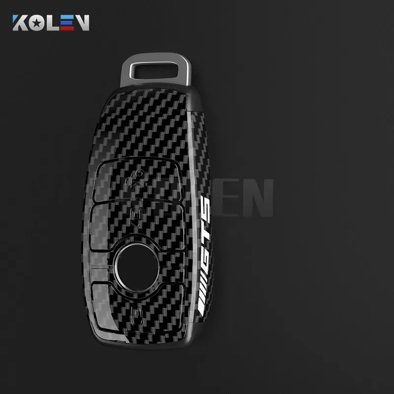 ABS Carbon Fiber Car Key Case Cover Shell Fob For Mercedes Benz A B C E S Class W204 W205 W212 W213 W176 GLC CLA AMG W177