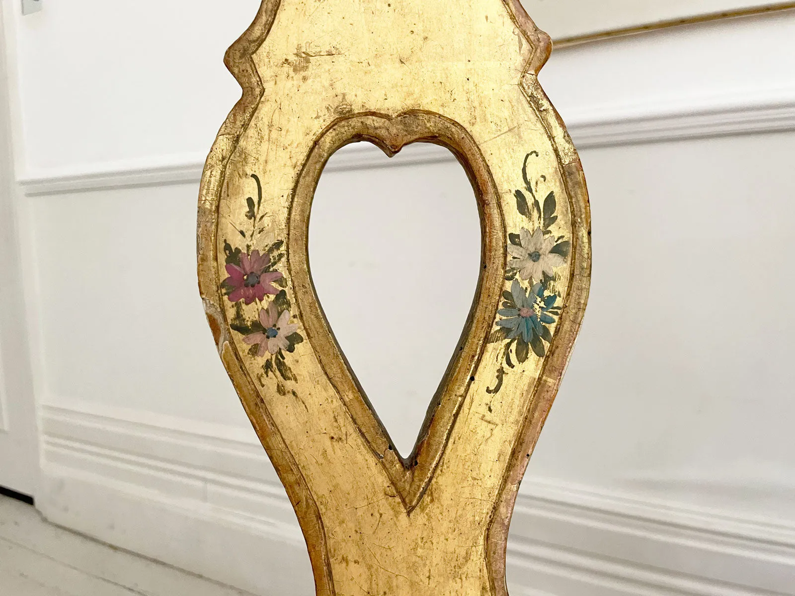 An 18th C Venetian Hand Painted Gilt Wood Sofa