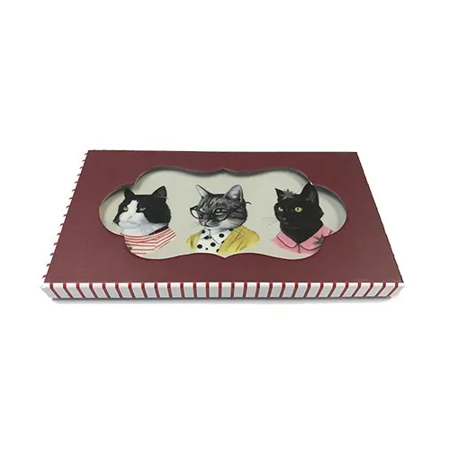Berkley Bestiary Cat Portraits Rectangle Porcelain Tray