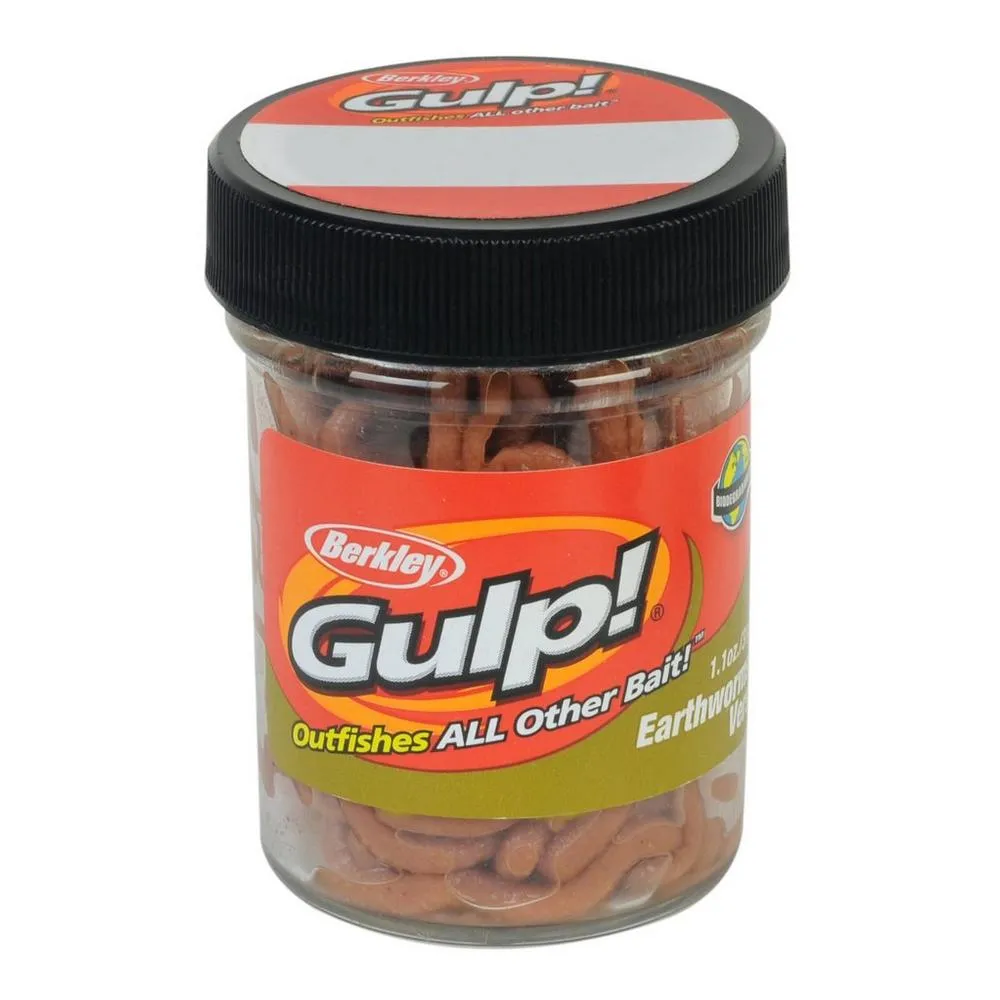 Berkley Gulp Earthworms In Brown