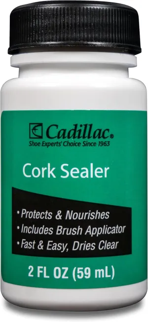 Cadillac Cork Sealer - Waterproof & Protect Cork Sandals & Fishing Rods From Drying Cracking & Flaking