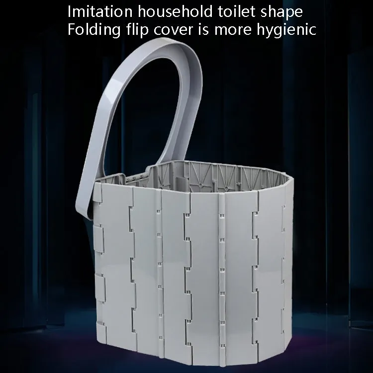Car Toilet Integrated Portable Folding Toilet Self-Driving Tour Outdoor Camping Toilet(Black)