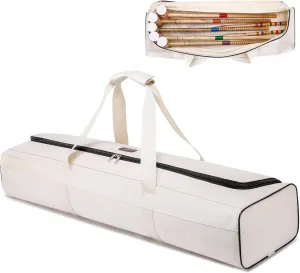 Croquet Set Carrying Bag for Storage,Travel Sports Duffel Croquet Mallet Storage Goalball Bat Organizer for Holding 6 Players Set, Portable Croquet Stick Tote (Bag Only)