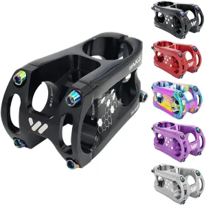 CYSKY MTB Stem 31.8 50mm Bike Stem CNC Aluminum Alloy 31.8 Handlebar Clamp Stem for Mountain Bike, Road Bike, Downhill, BMX, Gravel, Ebike
