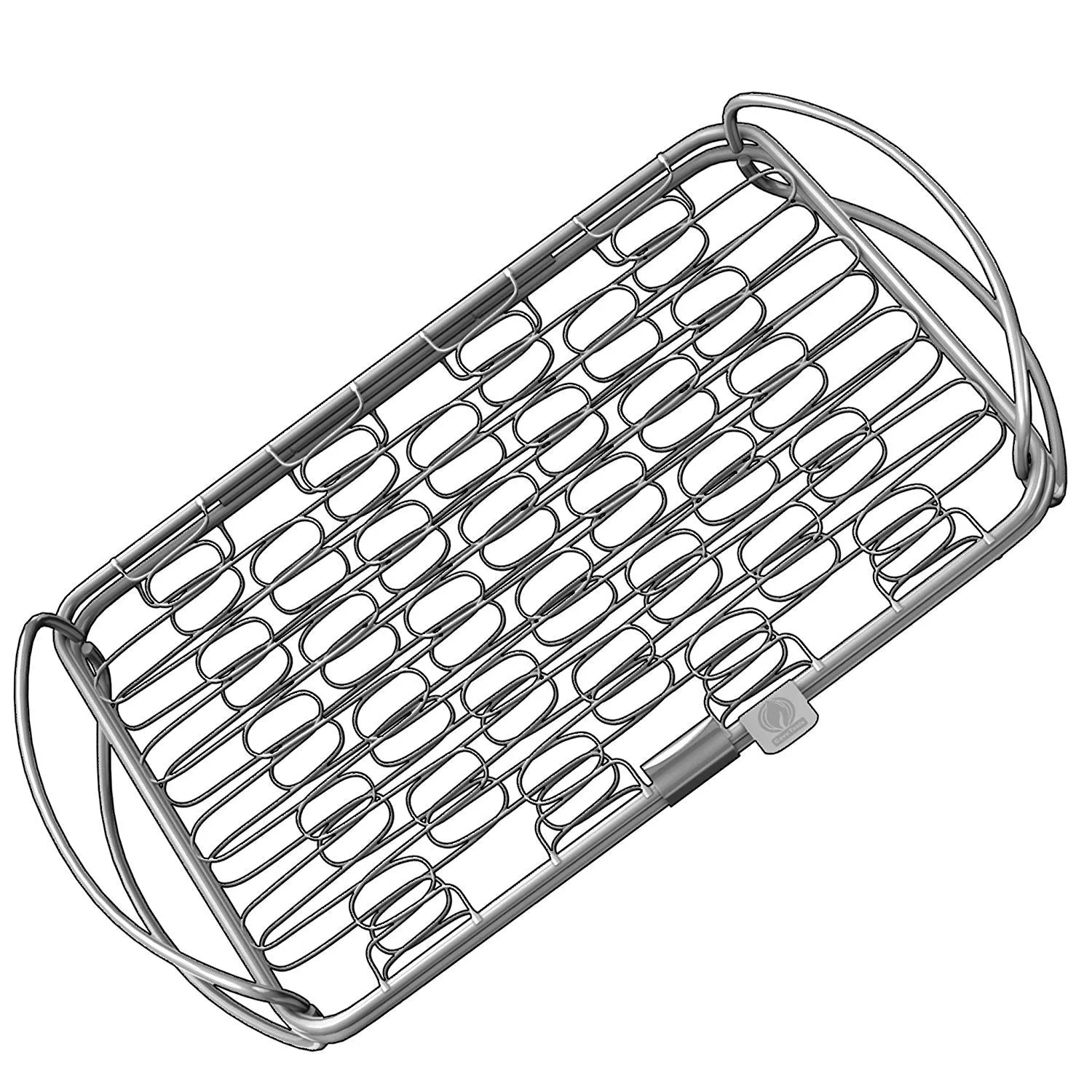 Fish Grill Basket SM - PERFECT FOR LARGE THICK FISHES - BBQ Rack Made From Dishwasher Safe Stainless Steel with Wire Mesh Food Holder - Great for Grilling Barbecue Vegetables and Shrimp - Cave Tools
