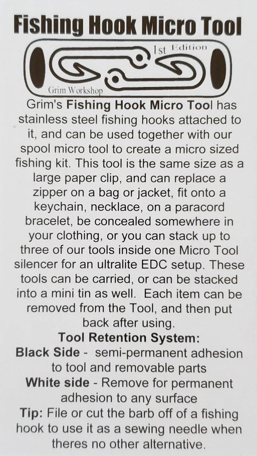 Fishing Hook Micro Tool: Micro Fishing Kit