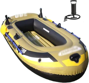 Fishing Inflatable Boat, Inflatable Boat with Paddle, Touring, Summer Inflatable Double Water Rafting Boat