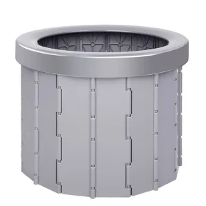 Folding Toilet Travel Car Toilet With Cover Indoor Portable Emergency Camping Toilet(Grey)