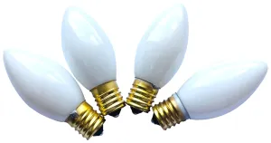 Hometown Holidays 16510 Light Bulb, 7 W, Intermediate Lamp Base, Incandescent Lamp, Ceramic White Light :PK 4: QUANTITY: 25