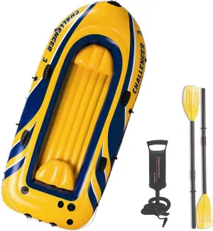 Leisure Inflatable Dinghy Boats,Thickened Inflatable Boat Kayaking Fishing Rafting Waters Sports Boat 250 * 135cm