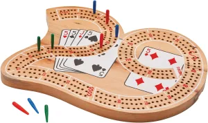 Mainstreet Classics Wooden "29" Cribbage Board Game Set
