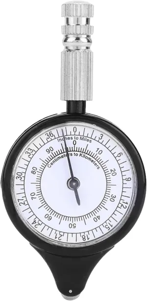 Map Measuring Gauge Meter Scale Mileage Odometer Map Range Finder Distance Calculator Tools for Camping Hiking Outdoor Survival Tools