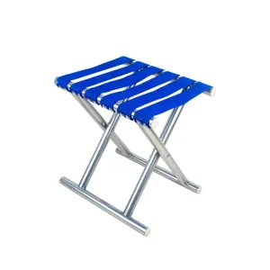 Metal Tube Outdoor Folding Chair Fishing Stool Camping Portable Stool Medium (25.5cm) Random Color