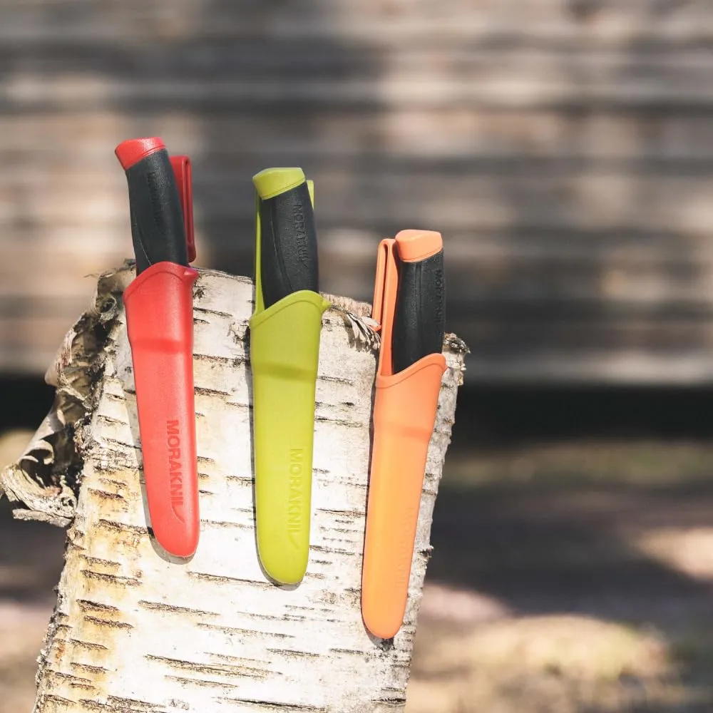 Morakniv Companion Fixed Blade Outdoor Knife with Stainless Steel Blade, 4.1-Inch, Orange (M-11824)