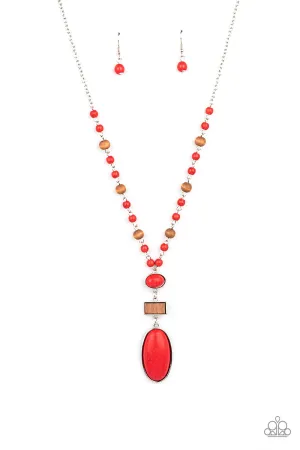 Naturally Essential - Red Necklace - Paparazzi Accessories