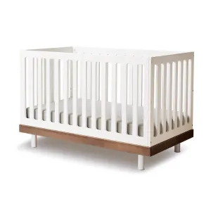 Oeuf NYC - Classic Cot Bed in White and Walnut