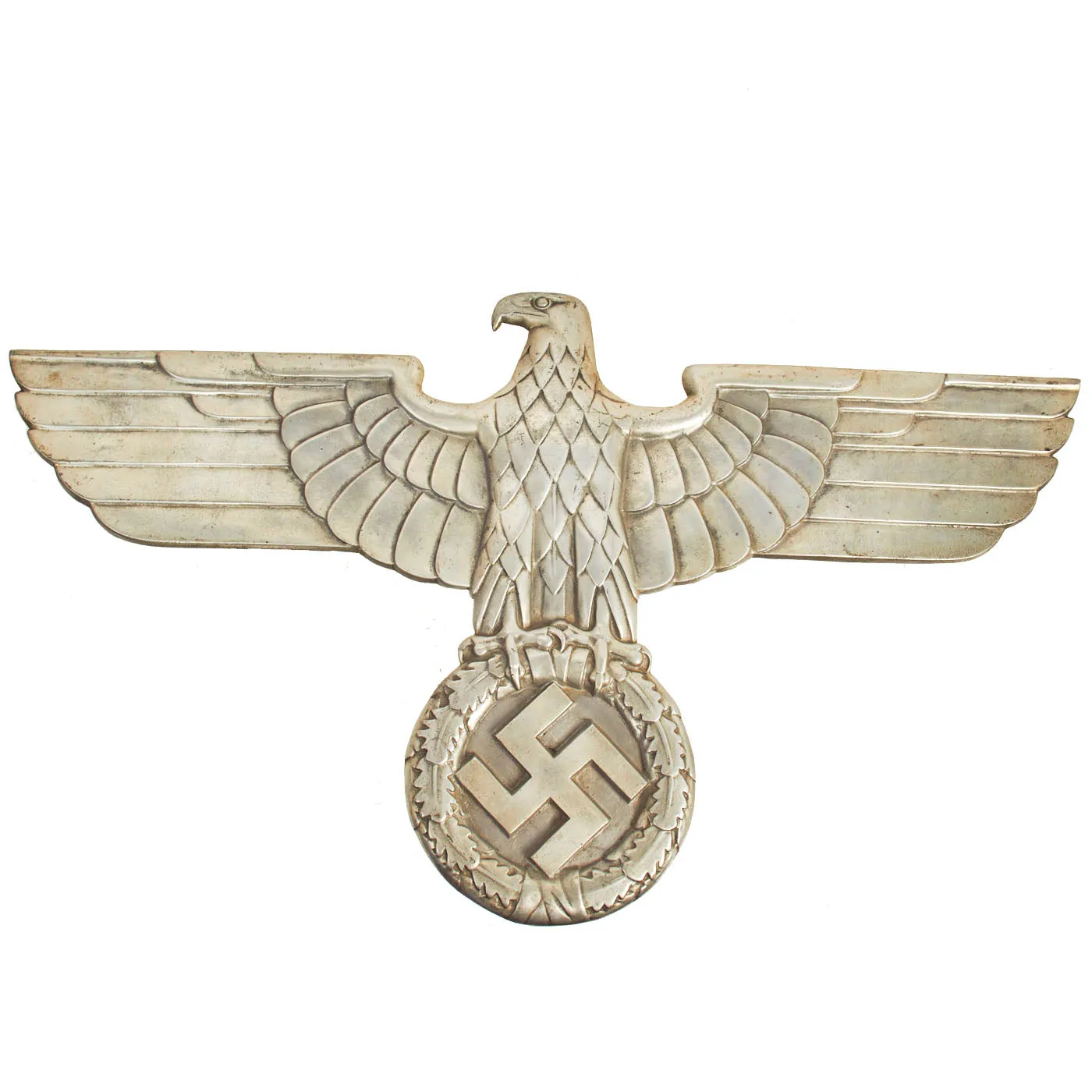 Original German WWII 24 Inch Aluminum Railroad Train Eagle - Deutsche Reichsbahn Adler