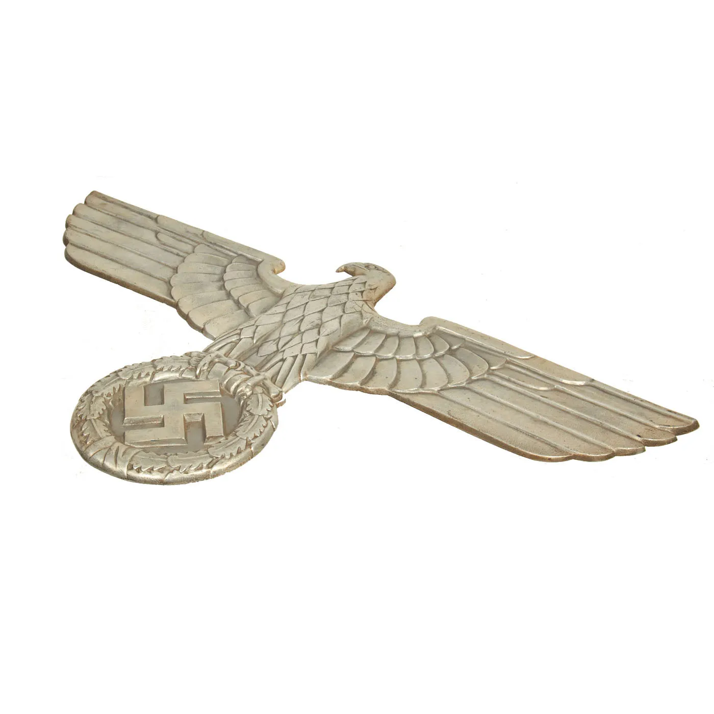 Original German WWII 24 Inch Aluminum Railroad Train Eagle - Deutsche Reichsbahn Adler