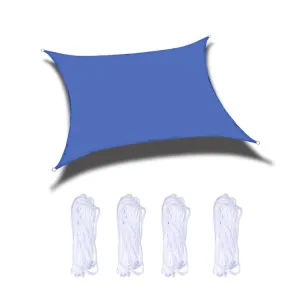 Outdoor Garden Sunshade Sail Waterproof Anti-UV Canopy, Size: 2.5m x 3m(Royal Blue)