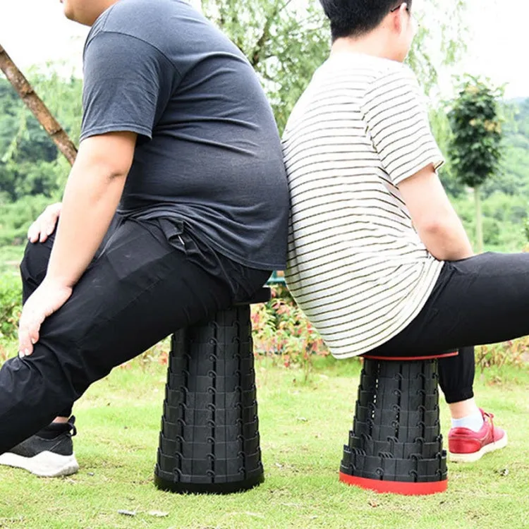 Outdoor Portable Folding Telescopic Plastic Stool Camping Fishing Garden Stool(Green)