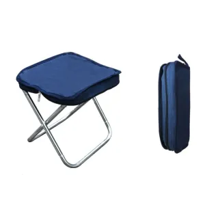 Outdoor Portable Handbag Folding Fishing Stool(Blue)
