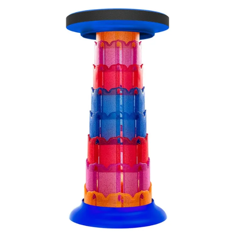 Outdoor Portable Lotus Heightened Folding Telescopic Stool(Shining Blue)