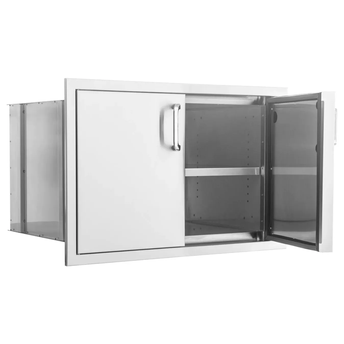 PCM 260 Series 32" Stainless Steel Sealed Dry Storage Pantry With Shelf