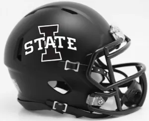 Riddell NCAA Iowa State Cyclones Helmet Mini SpeedHelmet Replica Mini Speed Style Satin Black, Team Colors, One Size