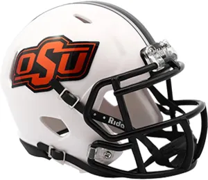 Riddell NCAA Oklahoma State Cowboys Helmet Mini SpeedHelmet Replica Mini Speed Style 2016 White, Team Colors, One Size
