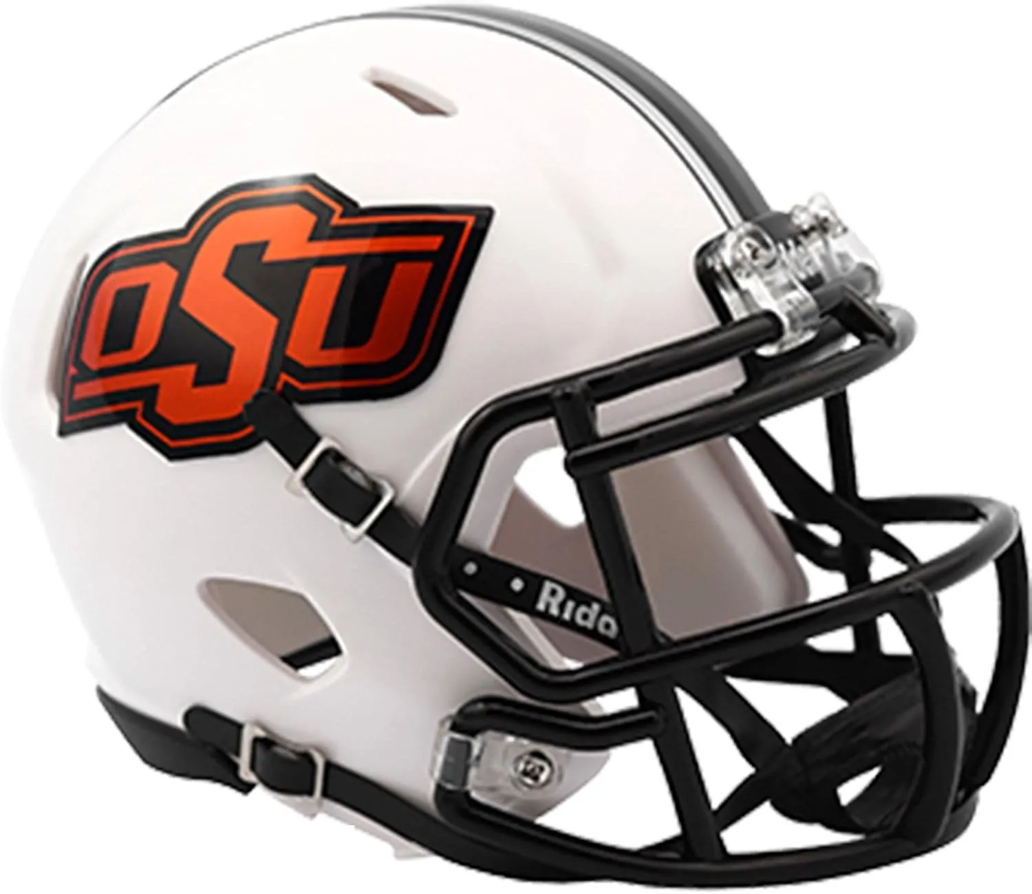 Riddell NCAA Oklahoma State Cowboys Helmet Mini SpeedHelmet Replica Mini Speed Style 2016 White, Team Colors, One Size
