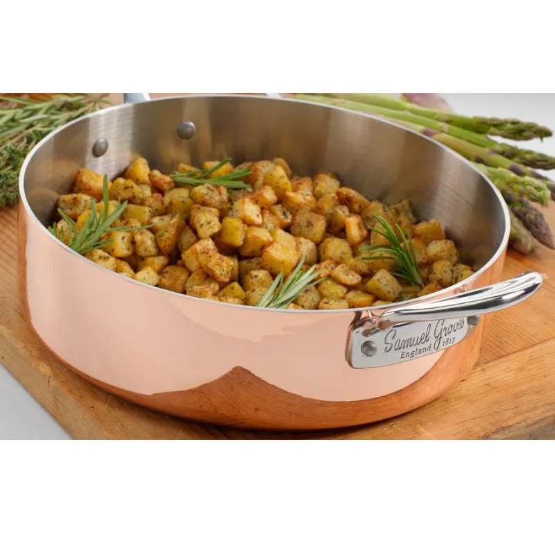 Samuel Groves Copper Saute Pan 26cm