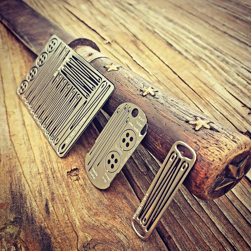 Sewing Kit Dog Tag: Survival Sewing Necklace