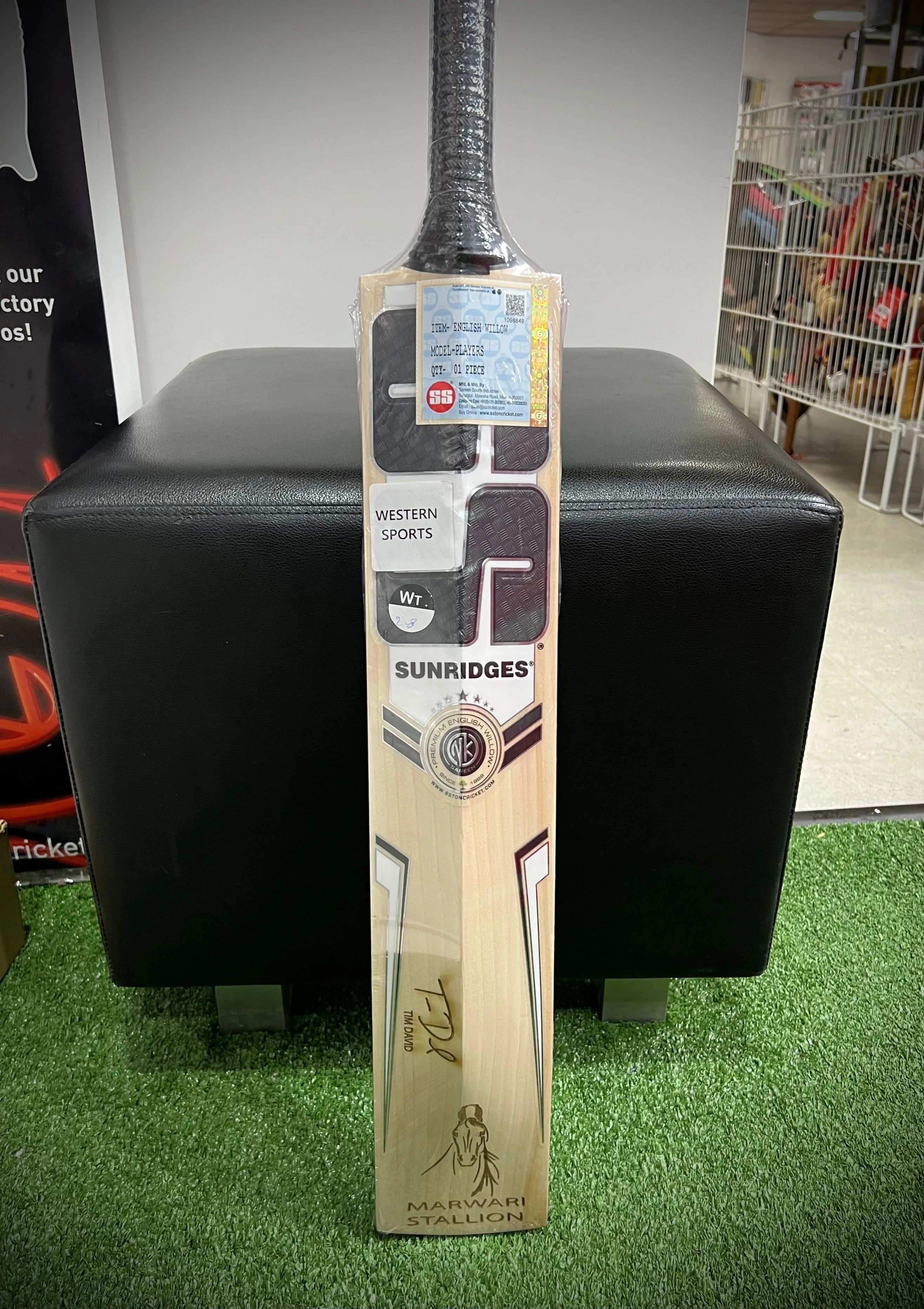 SS Tim David (Player) Adult Cricket Bat