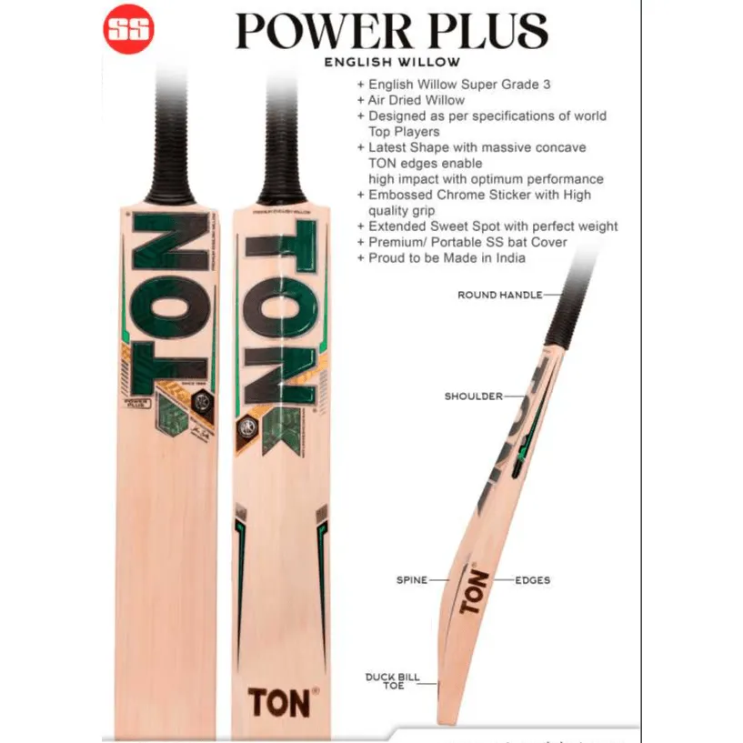 SS Ton Power Plus Adult Cricket Bat