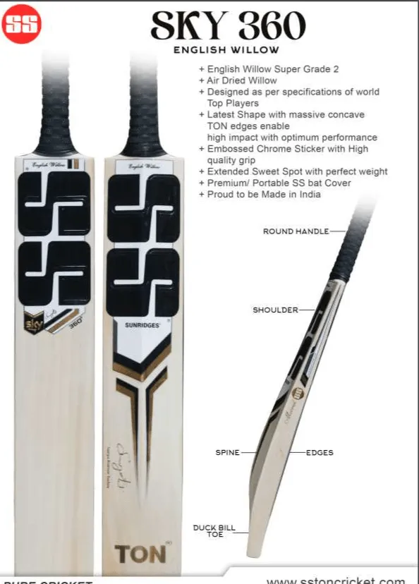 SS Ton SKY 360 Adult Cricket Bat