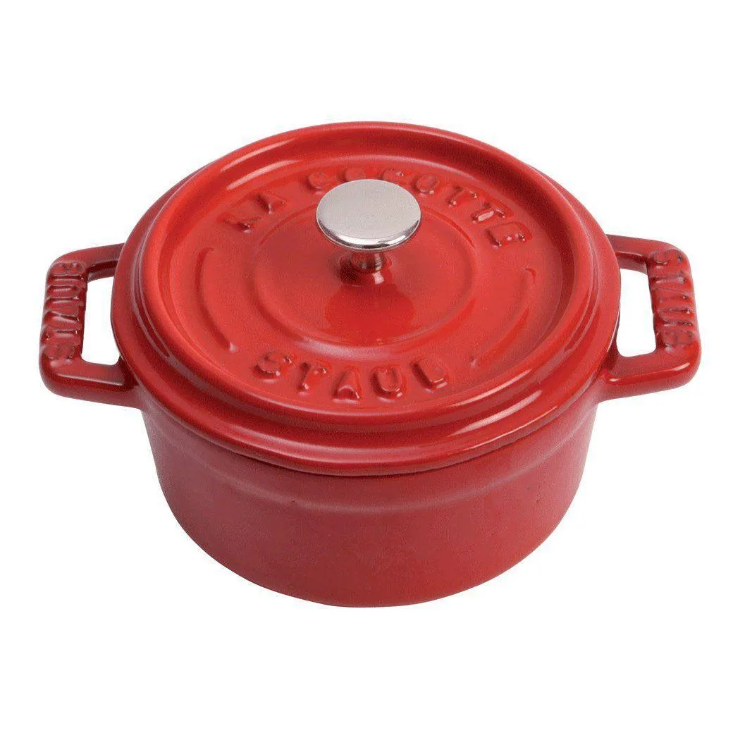 Staub Cast Iron 0.25-qt Mini Round Cocotte