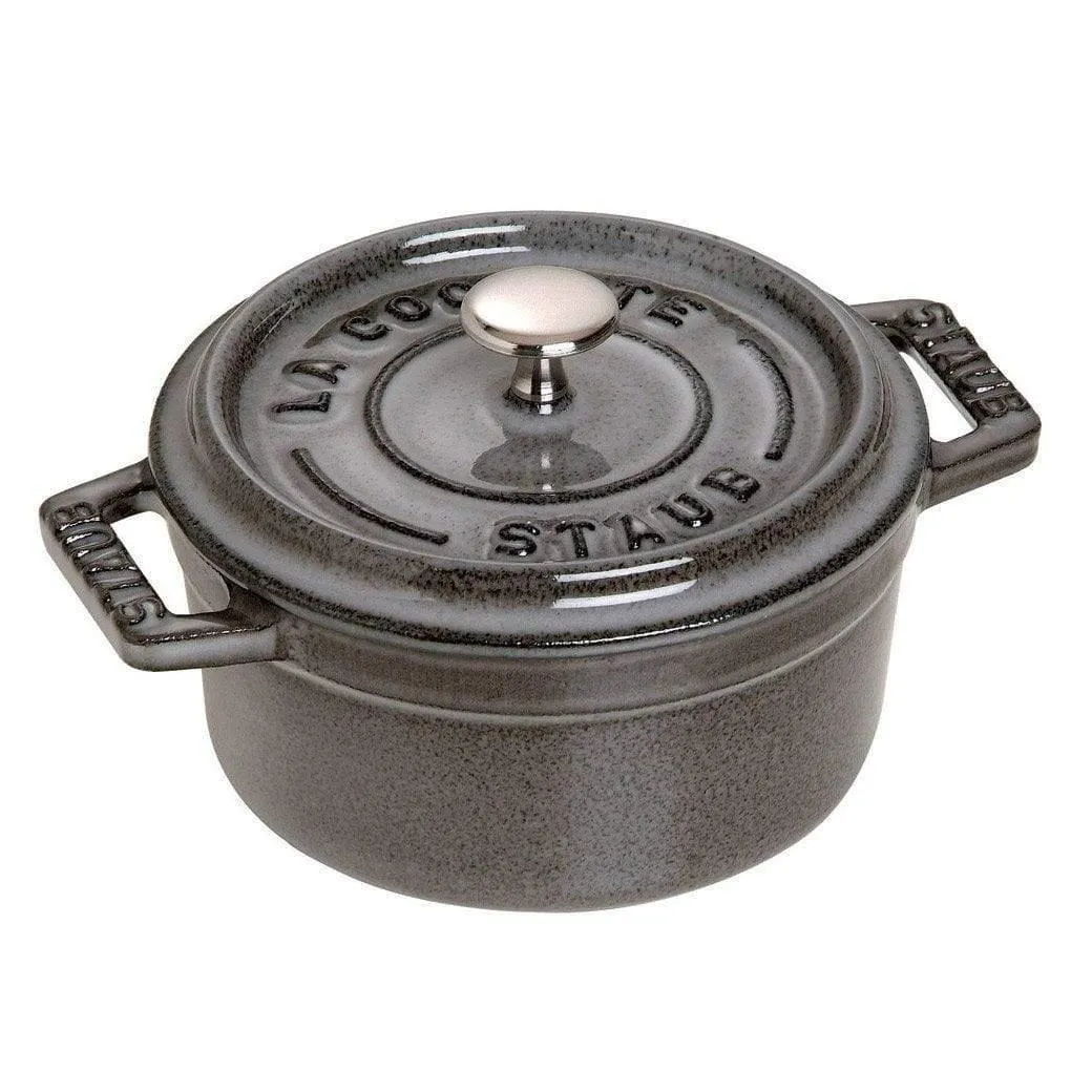 Staub Cast Iron 0.25-qt Mini Round Cocotte