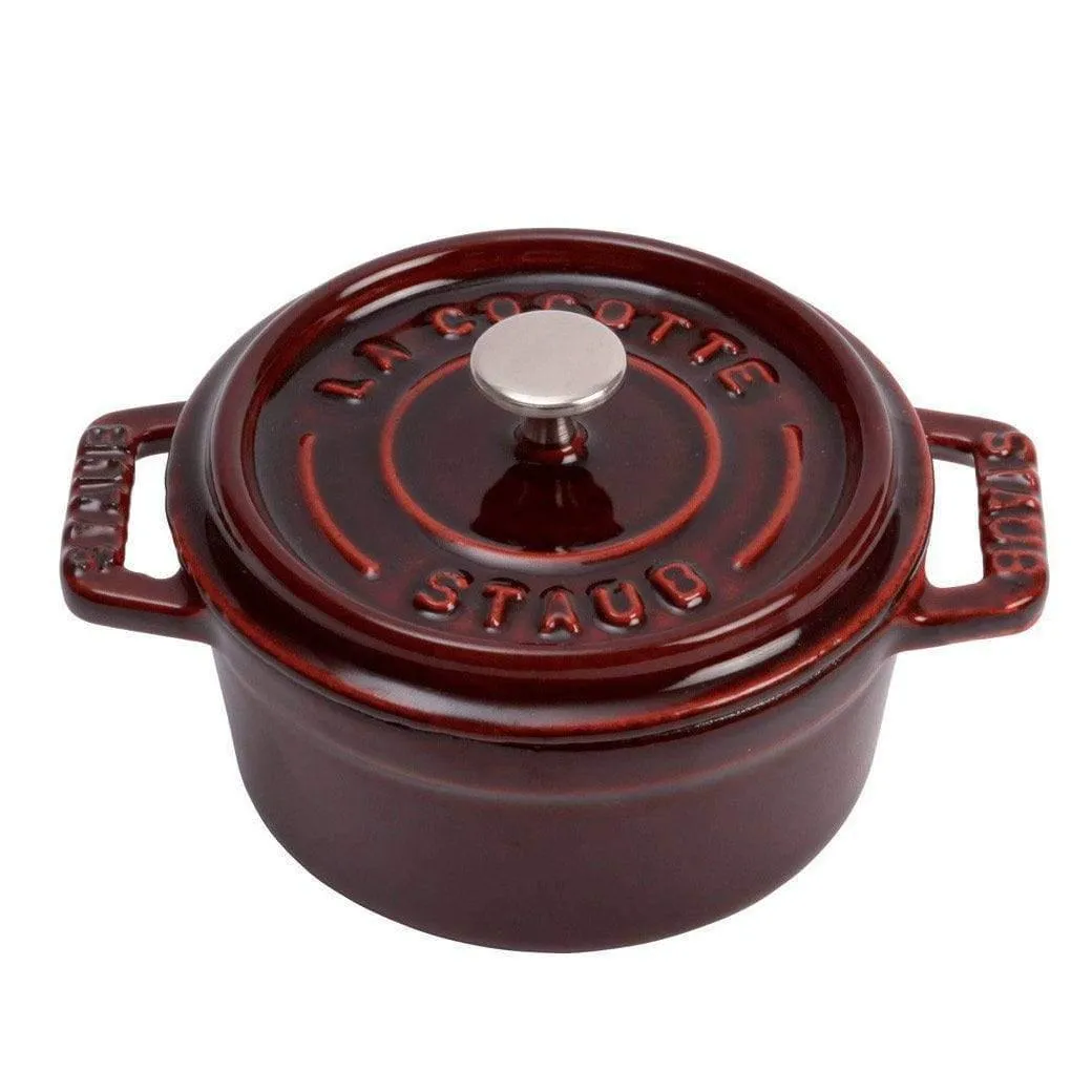 Staub Cast Iron 0.25-qt Mini Round Cocotte