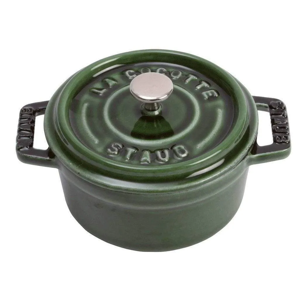 Staub Cast Iron 0.25-qt Mini Round Cocotte