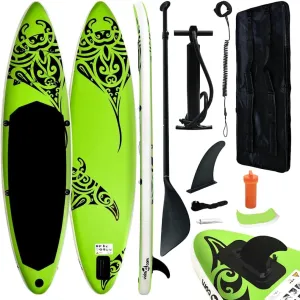 SVRCK Inflatable Stand Up Paddleboard Set for Adventure and Relaxation, Lightweight & Sturdy, Lakes and Small Waves, Green