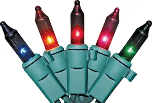 Sylvania V4051-49 Light Set, Christmas, 120 V, 20.4 W, 50-Lamp, Incandescent Lamp, 1000 hr Average Life :EA: QUANTITY: 12