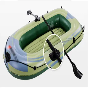 TEmkin Fishing Dinghy, Raft Inflatable Kayak, Touring Kayak, Inflatable Boat with Oars 3 Person, Inflatable Rafts for Adults, Inflatable Rafts for Fishing