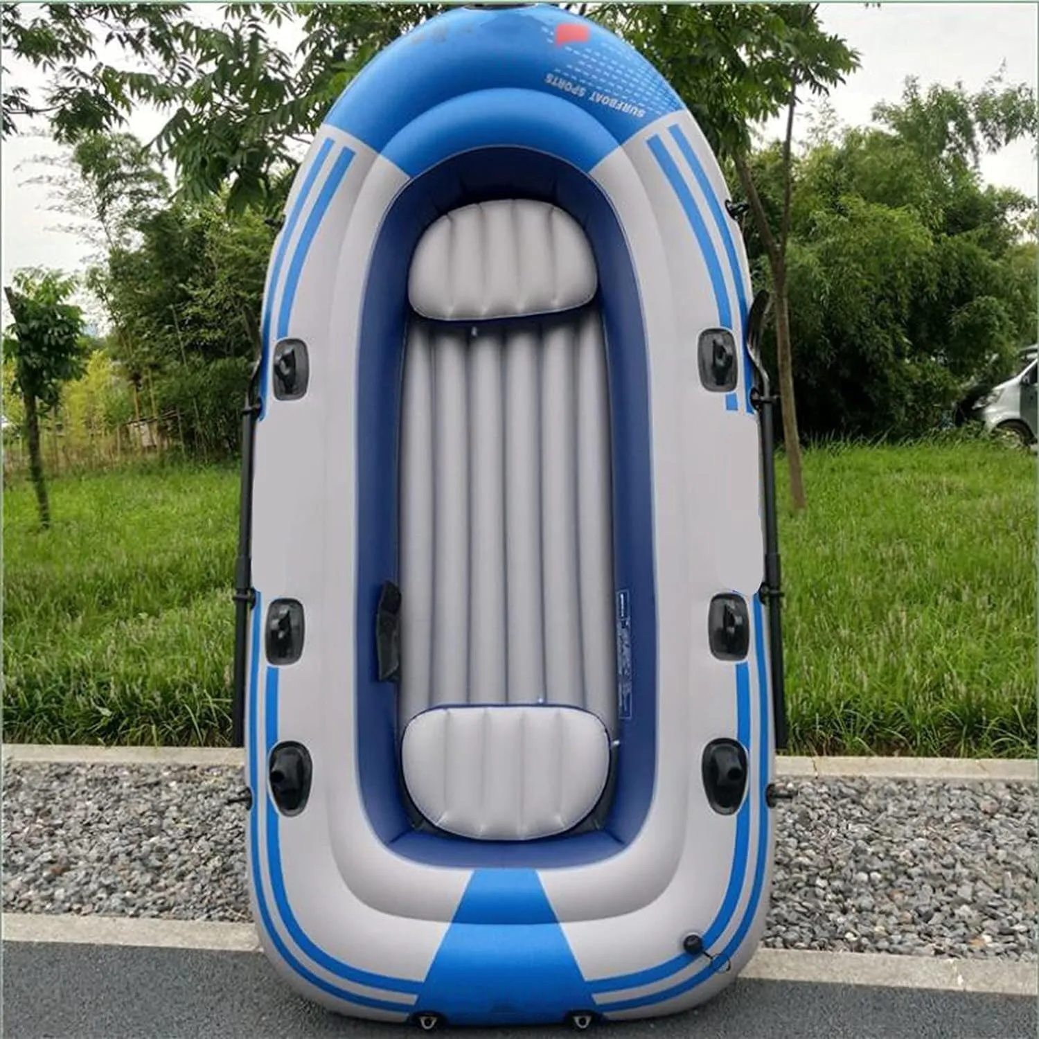 TEmkin Inflatable Rafts for Adults 3 Person Inflatable Boat for Kids Fishing Dinghy Kayak Suitable for Swimming Pool Fishing Etc.