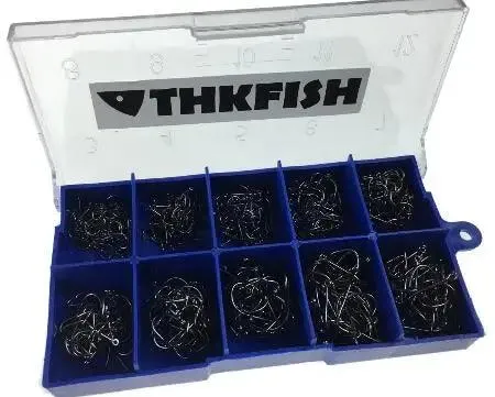 THKFISH 500-Piece Barbed Hook Set